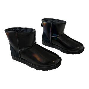 UGG Classic Mini Iridescent Boot Black Size 8